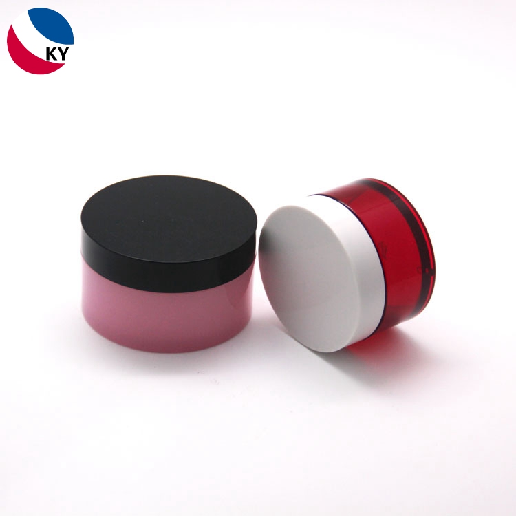 Cylinder Cream Jar 3oz Cosmetic Packaging 50g 100g Pet Plastic Cream Jar 