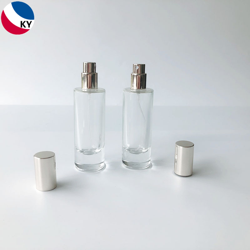 30ml Transparent Thick Bottom Essential Oil Serum Glass Bottle Sprayer Skin Care Cream Glass Perfume Bottle