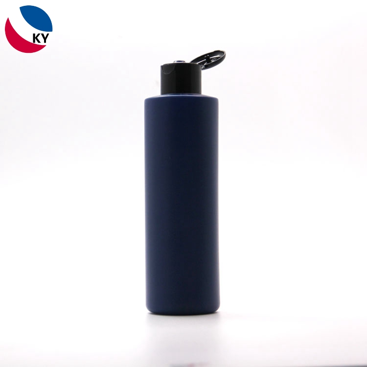 200ml Blue Custom Color PET Plastic Pump Bottle Container Liquid Lotion Bottle with Plastic Flip Cap