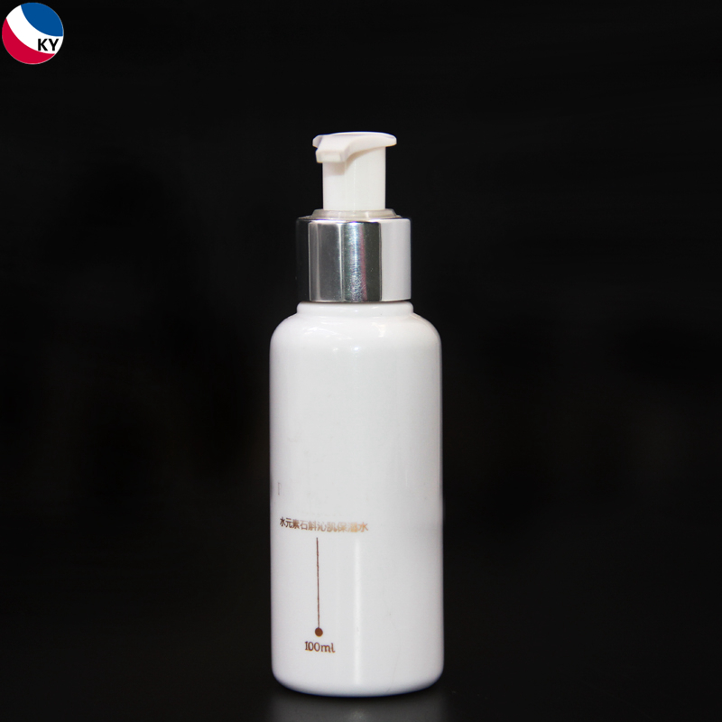 150ml Round PET White Color Plastic Pump Bottle Cosmetic Shampoo Hand Sanitizer Pump Bottle Bottle Cosmetic Packaging 