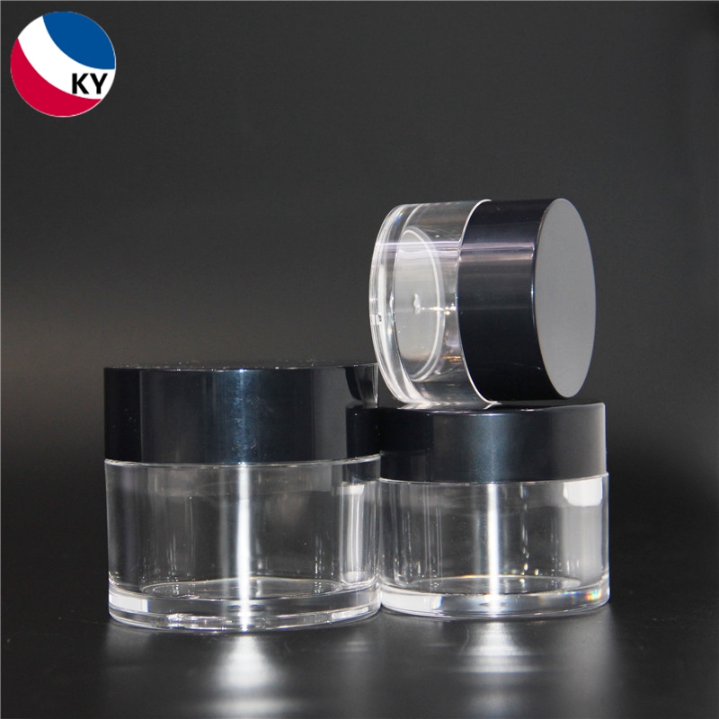 15g 30g 50g PET Face Cream Transparent Color Plastic Pump Bottle Plastic Face Cream Jar For Cosmetic Container 