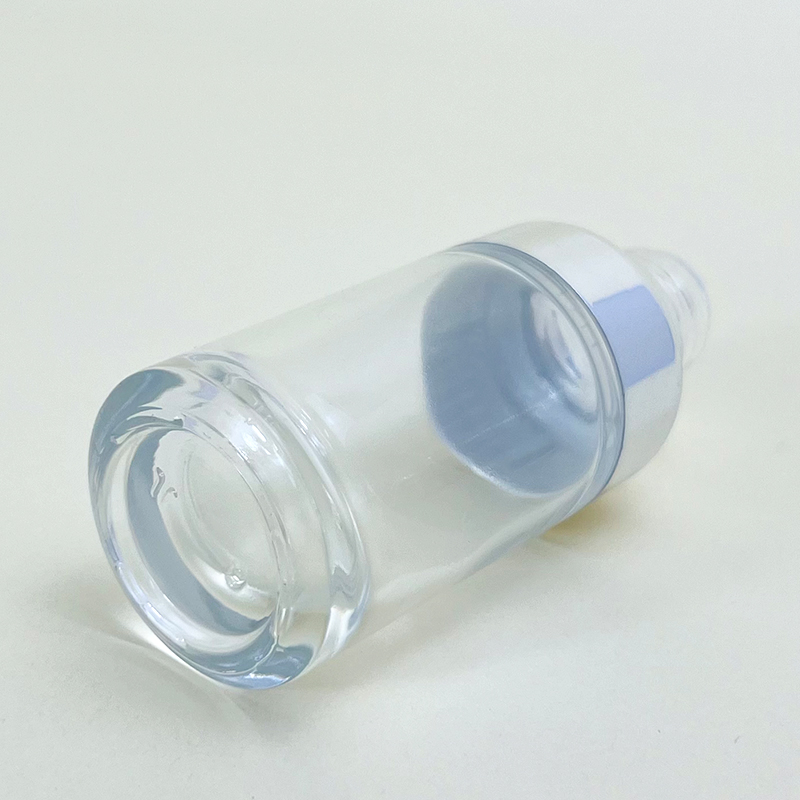 High Quality 1oz 30ml Silver Shoulder Round Thick Bottom Glass Dropper Bottle Cosmetic Serum Essential Oil Glass Bottle