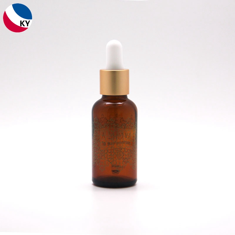 30ml 1oz Amber Glass Bottle Cylinder Paper Cardboard Tube Packaging Box for Cosmetic Glass Dropper Bottle