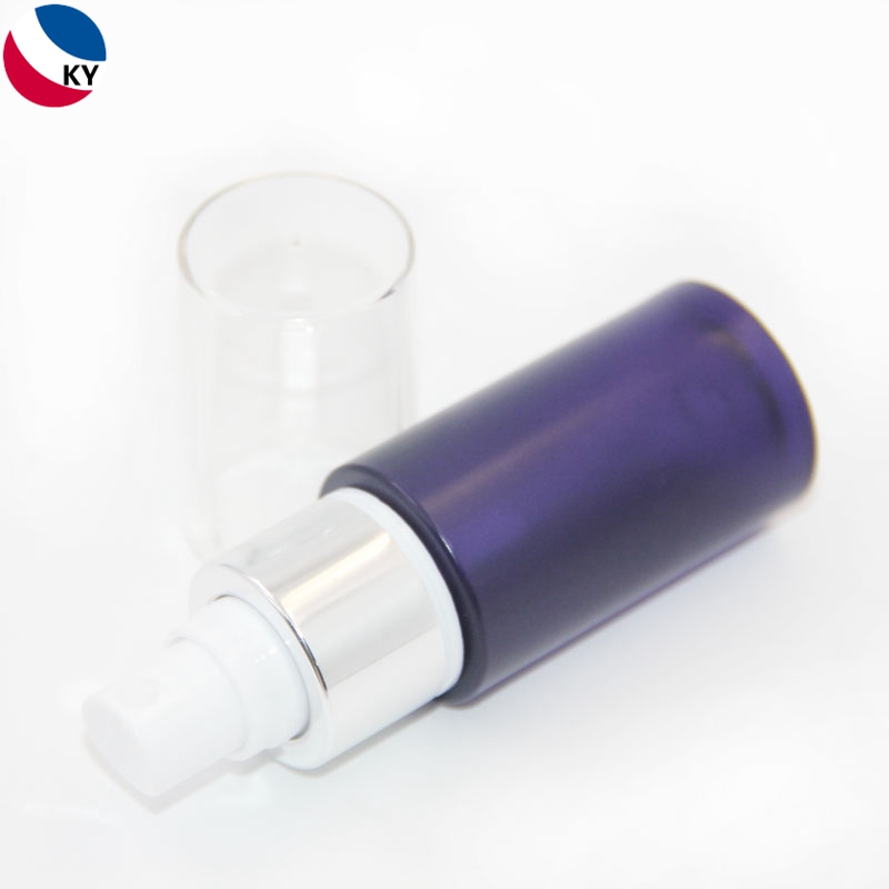 30ml Round Shape PET Blue Transparent Plastic Mist Spray Bottle Cosmetic Lotion Bottle Packaging Travel Bottle Sets